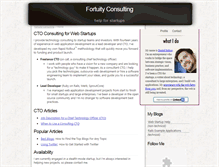 Tablet Screenshot of fortuityconsulting.com